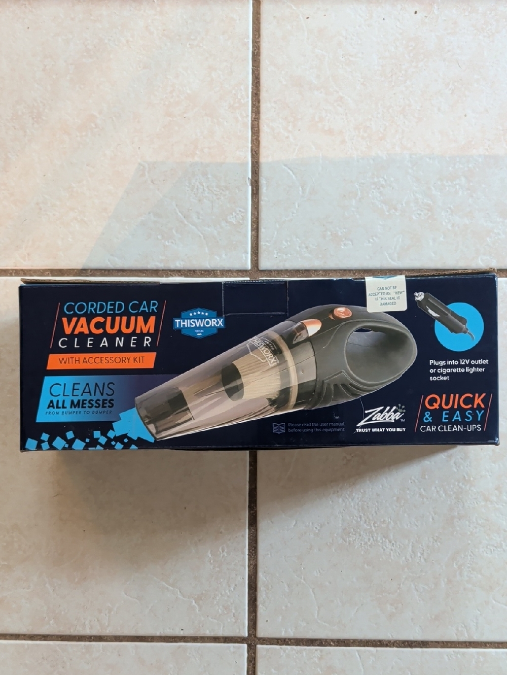 ThisWorx Corded Car Vacuum Cleaner - Gray/Black